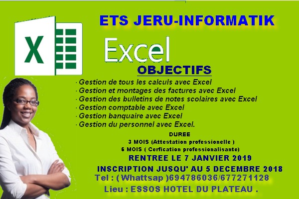 FORMTION EXCEL 3