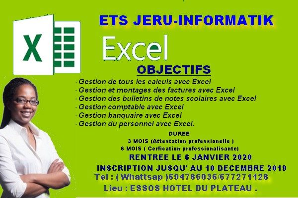 FORMTION EXCEL 3